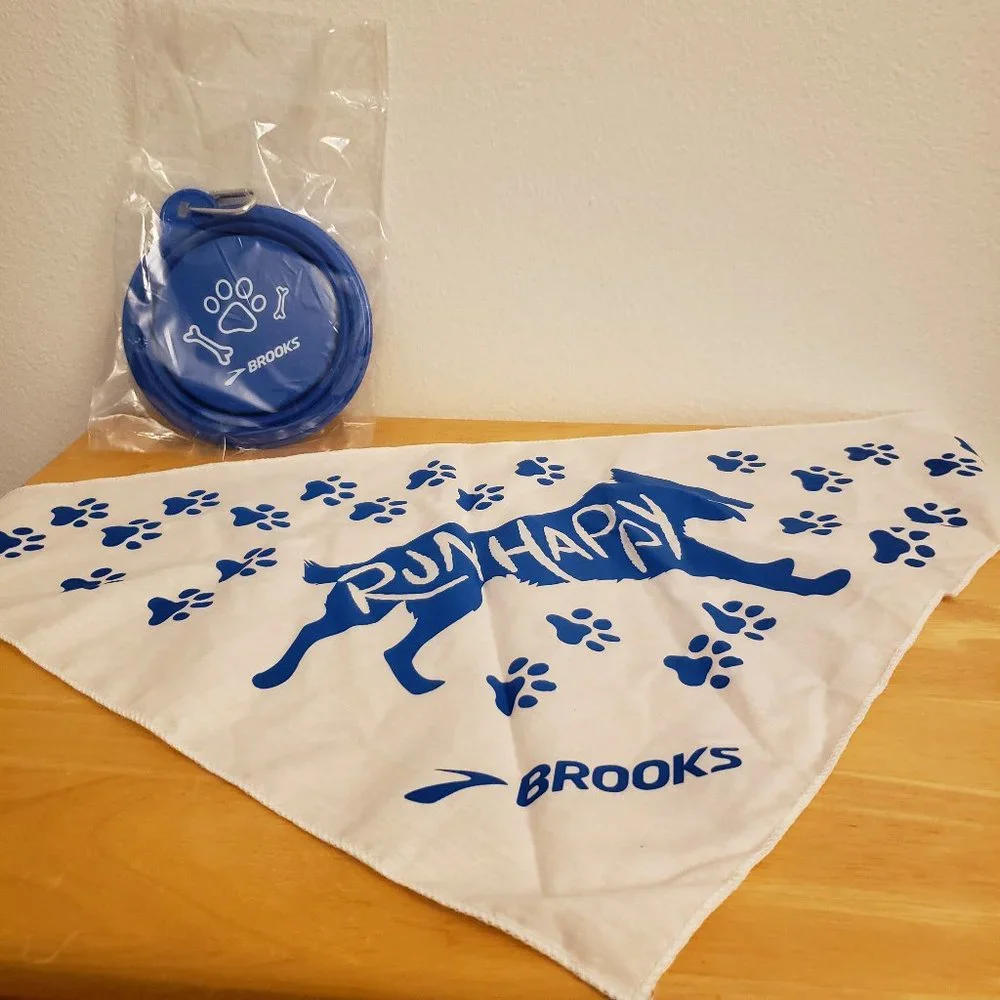Brooks Dog Bandana + Travel Bowl